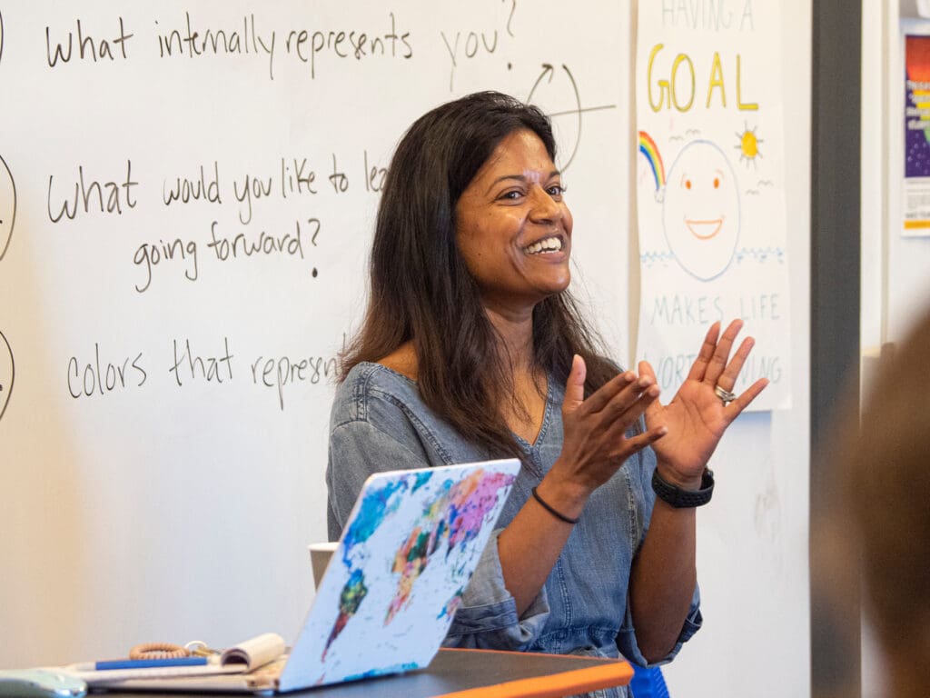 Photo of a high school teacher from the Downtown School.